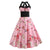 Pink Floral Pin-Up Vintage Dress