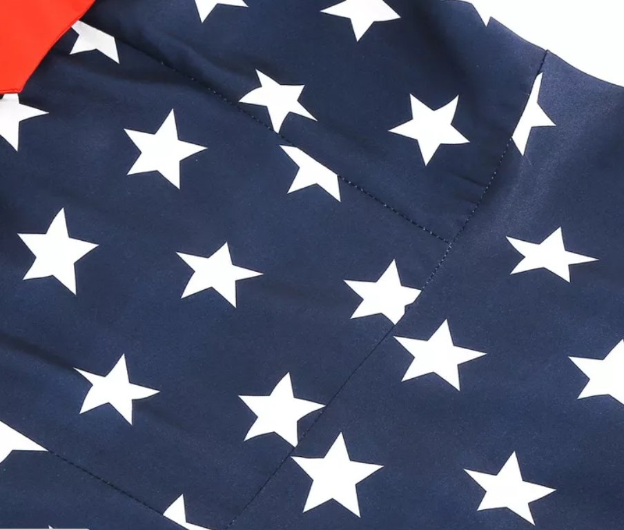 Usa Printed Pin Up Vintage Dress