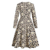 Vintage Leopard Pin-Up Dress