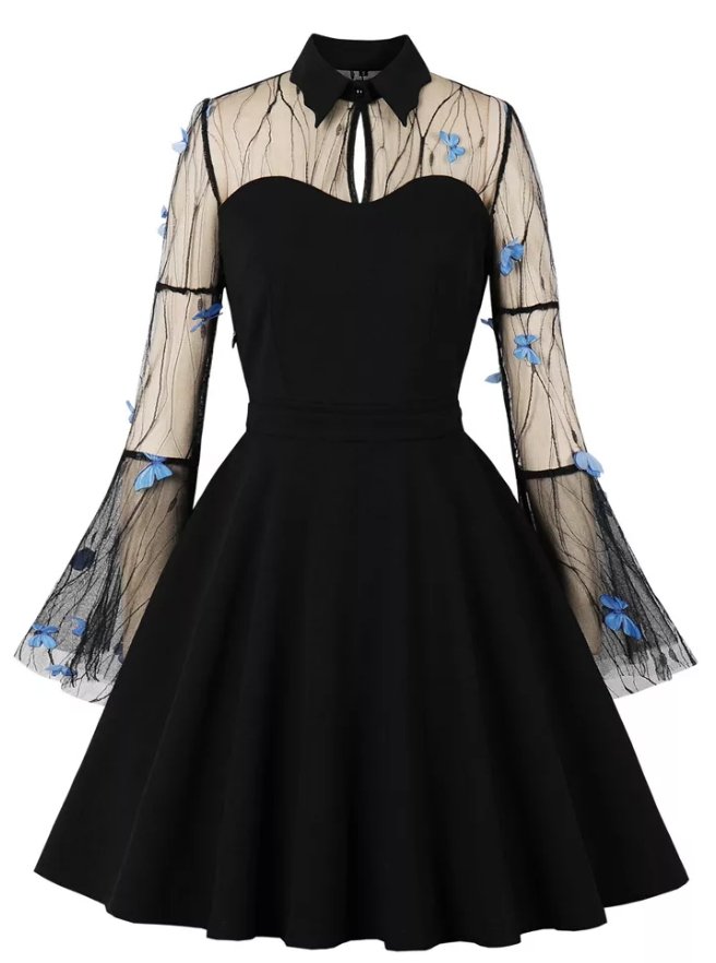 Pin Up Butterflies Vintage Dress