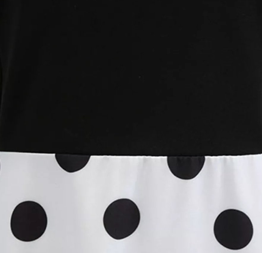 Vintage Dress Pin Up Black Dots