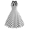 Vintage Dress - Pin-Up White Polka Dot