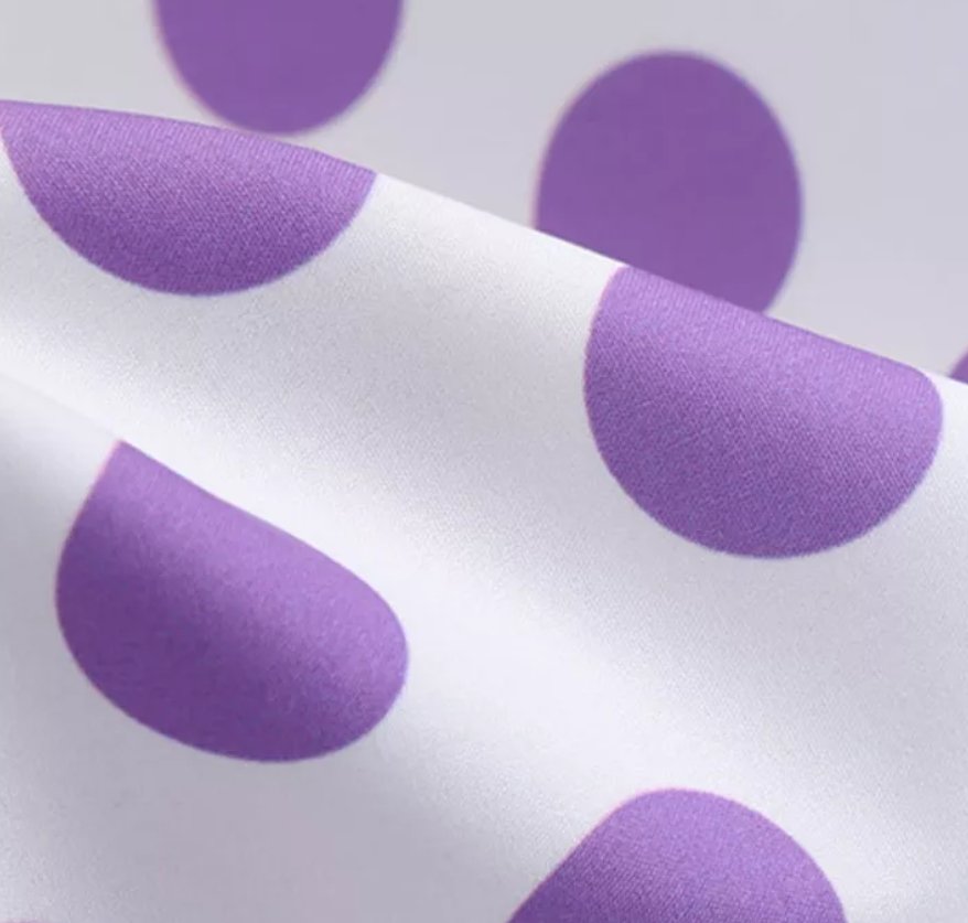 Polka Dot Purple Pin Up Vintage Dress