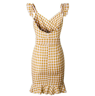 Yellow Beach Vintage Dress