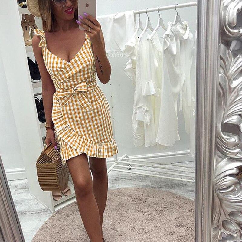 Yellow Beach Vintage Dress