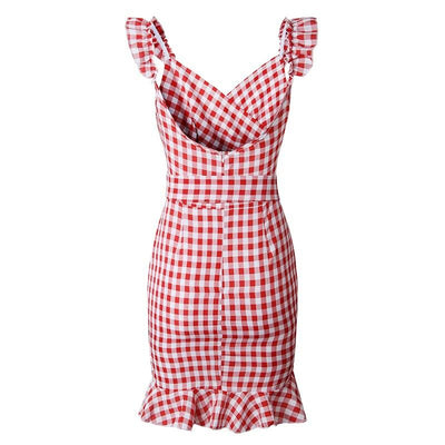 Red Beach Vintage Dress