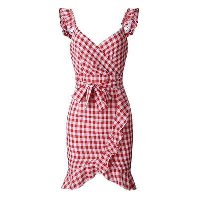 Red Beach Vintage Dress