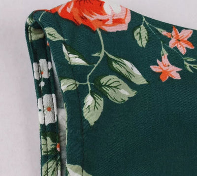 Floral Pleated Vintage Dress