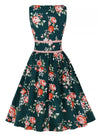 Floral Pleated Vintage Dress