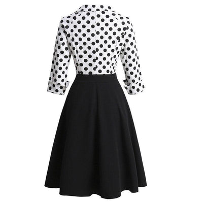 Black Dots Vintage Dress