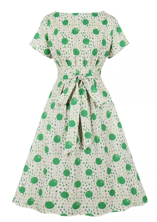 Polka Dot Striped Vintage Dress