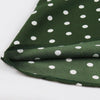 Grøn polka Dot vintage kjole