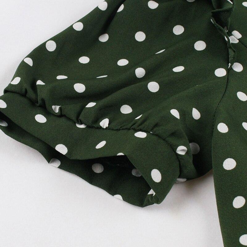 Green Polka Dot Vintage Dress