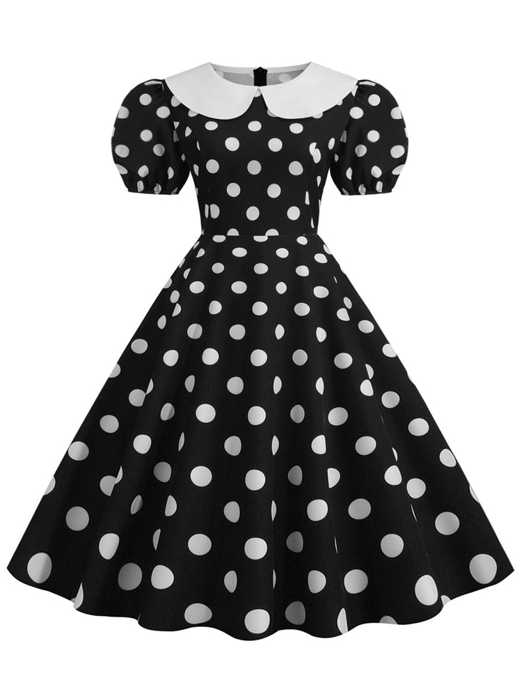 Vintage polka kjole