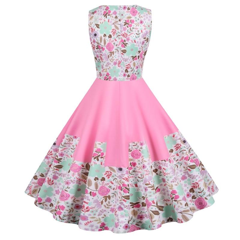 Vintage Princess Pink Flowers Dress