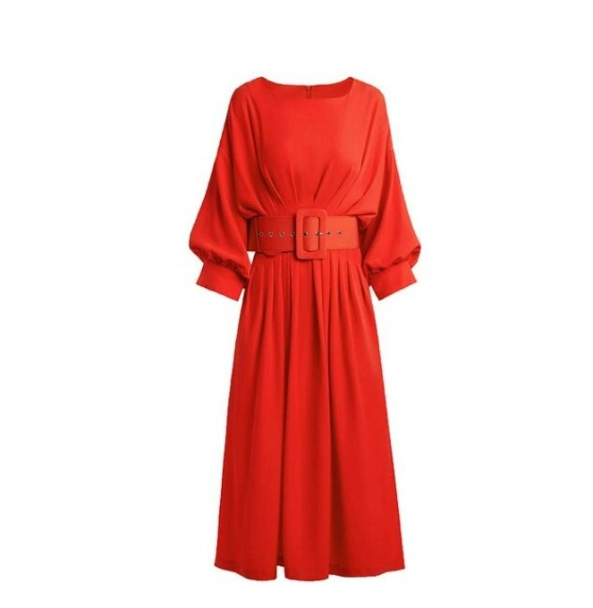Red Quality Vintage Dress