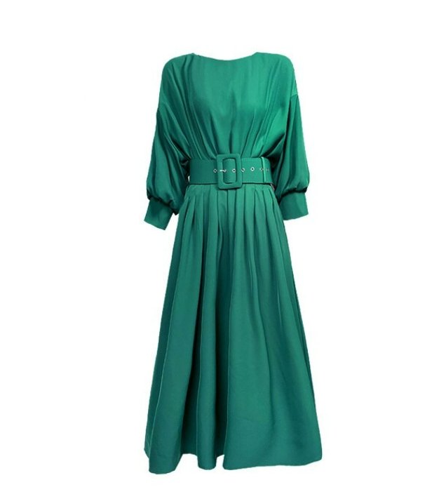 Green Quality Vintage Dress