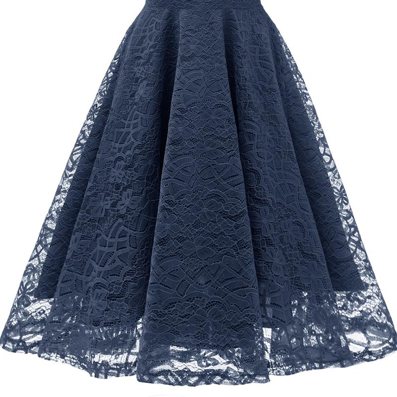 Navy Vintage Reception Dress