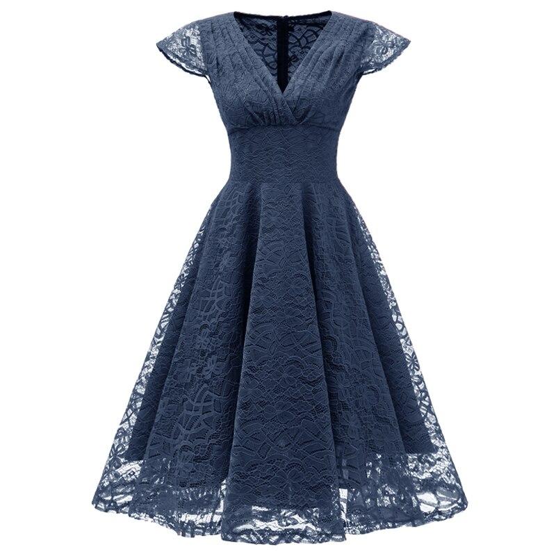 Navy Vintage Reception Dress