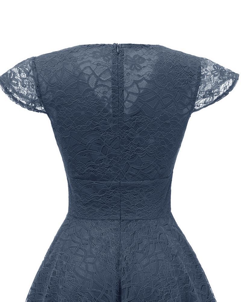 Navy Vintage Reception Dress