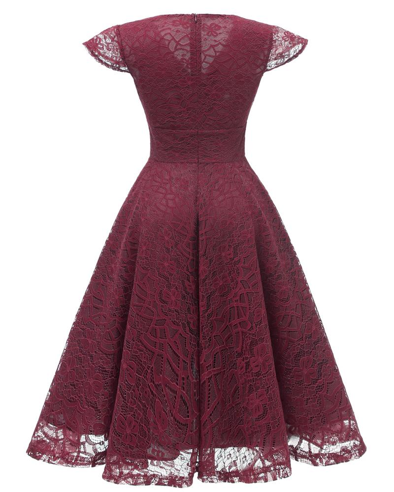 Red Vintage Reception Dress