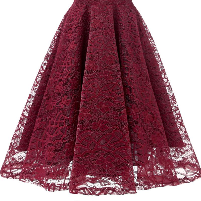 Red Vintage Reception Dress