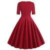 Vintage 50s Rockabilly Dress Carmine