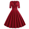 Vintage 50s Rockabilly Dress Carmine