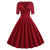 Vintage 50s Rockabilly Dress Carmine