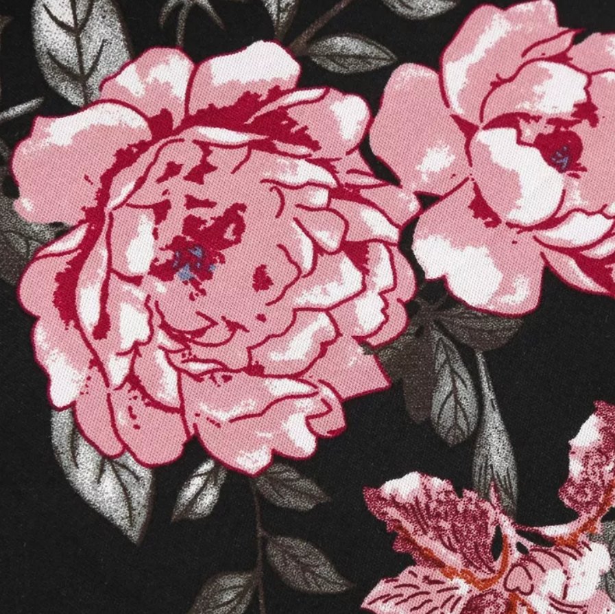 Vintage 50s Rockabilly Dress Flowers