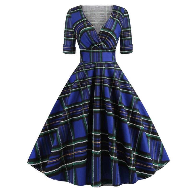 Blue rockabilly dress clearance