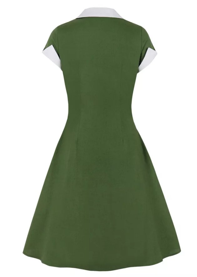 Green rockabilly dress discount