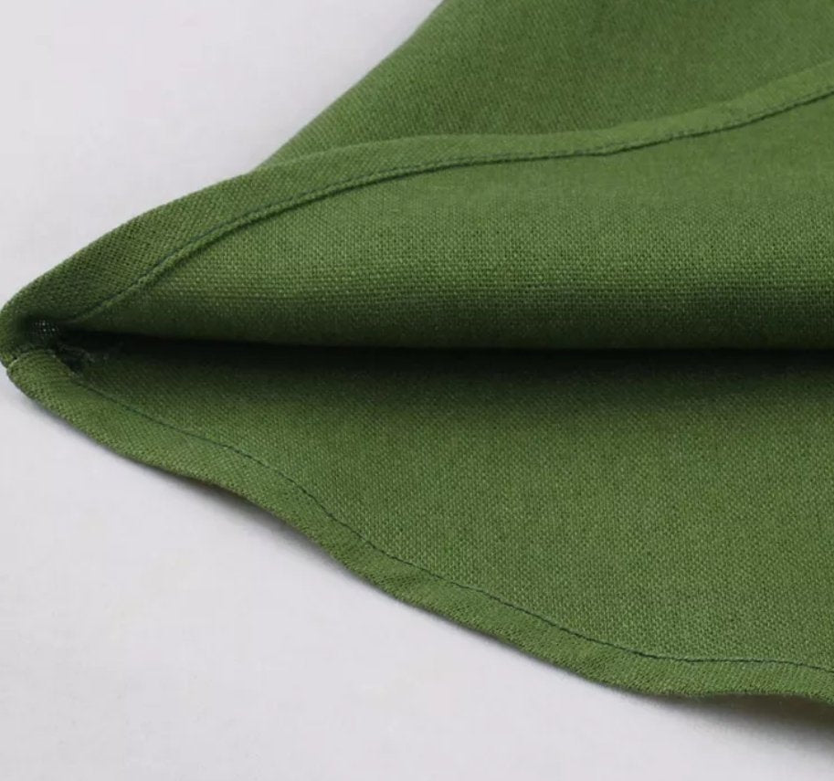 Vintage 50s Rockabilly Dress Green