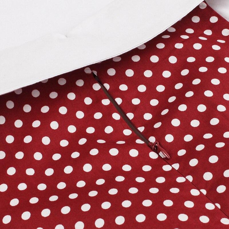 Burgundy Cotton Vintage Rockabilly Dress