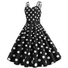 Vintage Rockabilly Black Polka Dot Dress