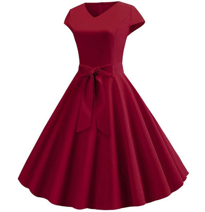 Burgundy Romantic Vintage Dress