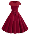 Burgundy Romantic Vintage Dress