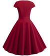 Burgundy Romantic Vintage Dress