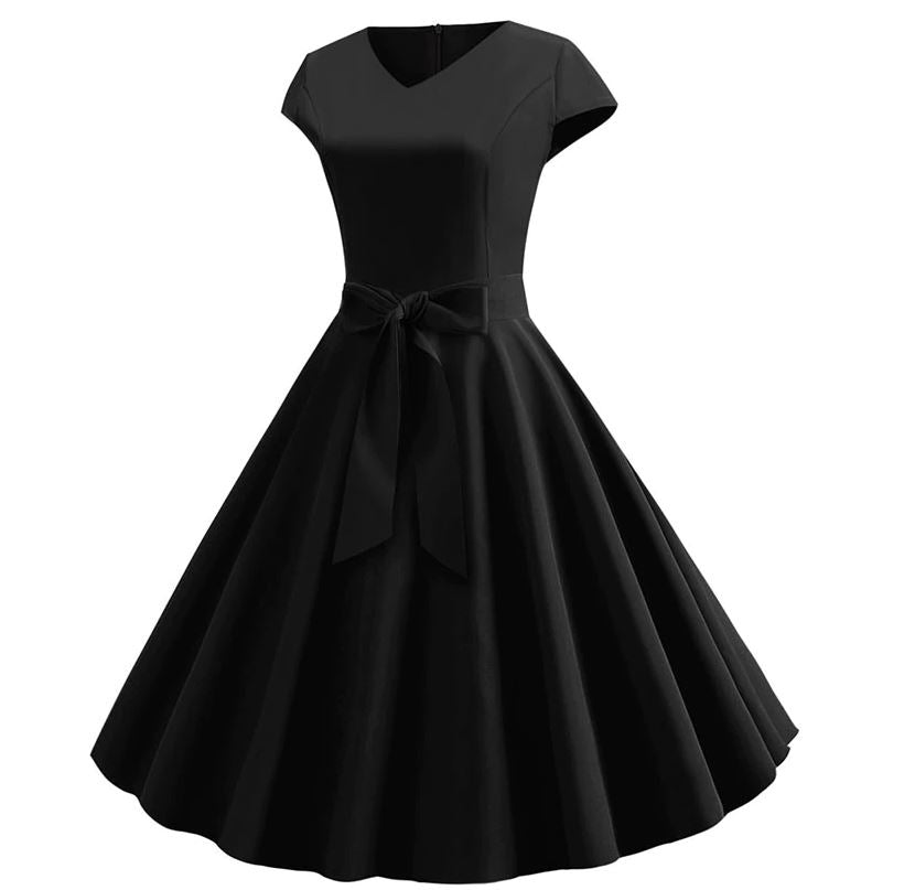 Black Romantic Vintage Dress