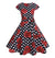 Black Red Romantic Vintage Dress