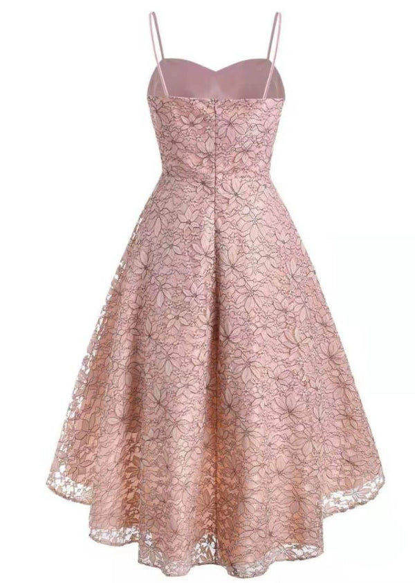 Rose's Embroidered Power Dress