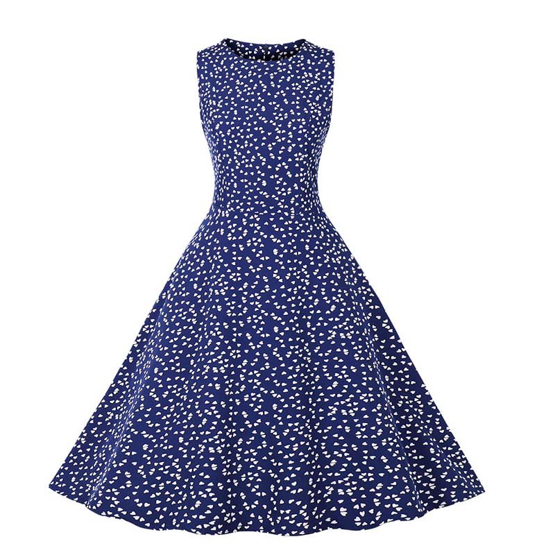 Hearts Blue Vintage Dress