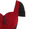 Vintage Red And Black Lace Dress