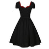 Vintage Red And Black Lace Dress