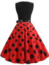 Modern Red Vintage Dress