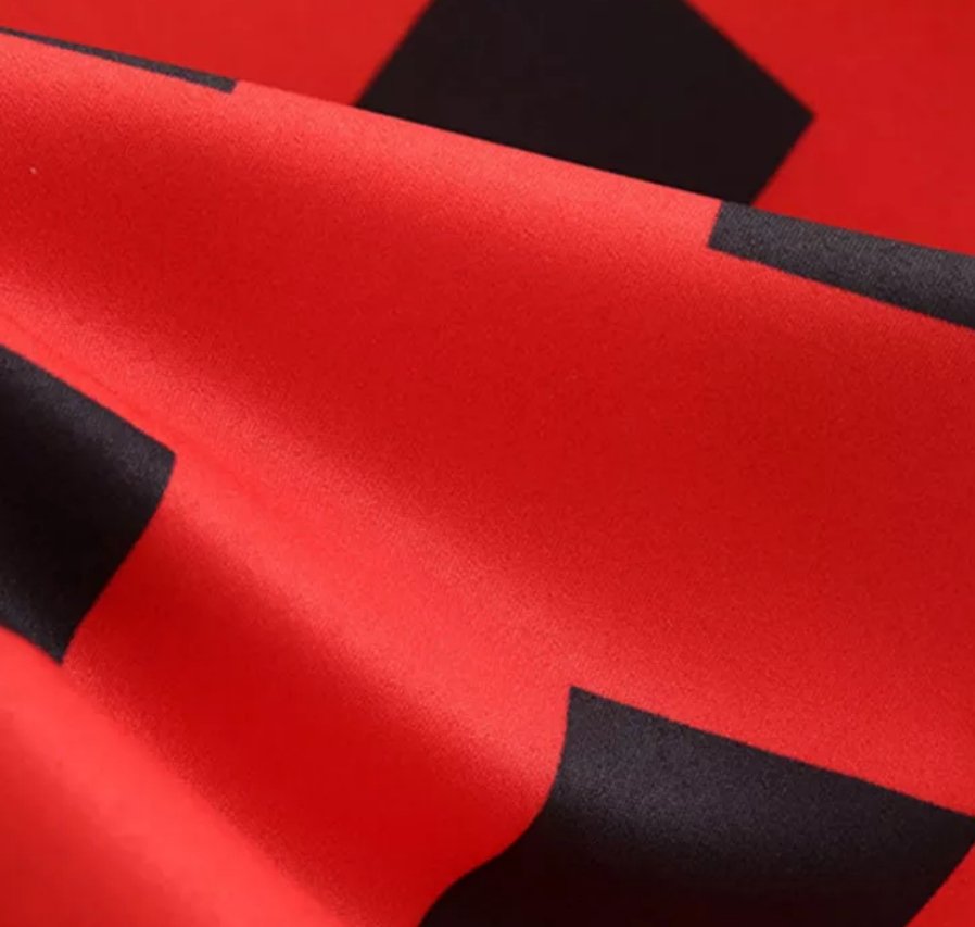 Modern Red Vintage Dress