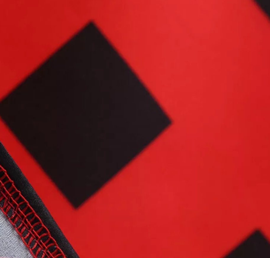 Modern Red Vintage Dress