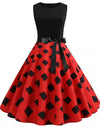Modern Red Vintage Dress