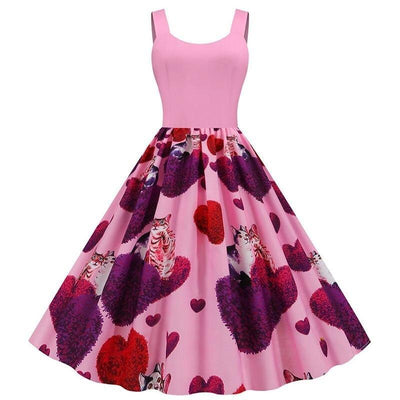 Vintage Pink Valentine's Day Dress