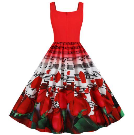 Vintage Valentine's Day Roses Dress